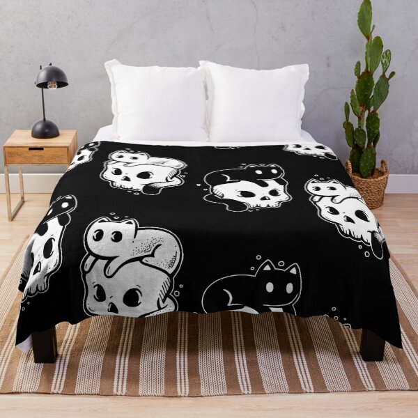 Item preview, CATS AND SKULLS DUO Playful Gothic Cute Quirky Artistic designed and sold by RoadTripWear.