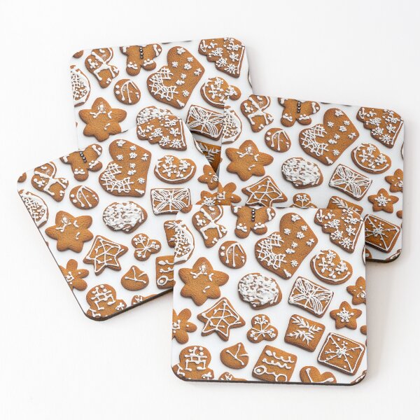 Item preview, Warm and Festive Gingerbread Cookie Patterns designed and sold by Piotrek0001.