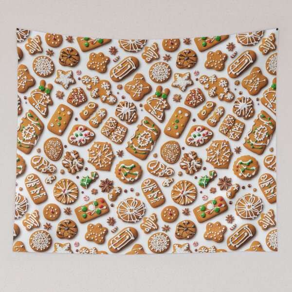 Item preview, Holiday Gingerbread Cookies with Cheerful Vibes designed and sold by Piotrek0001.
