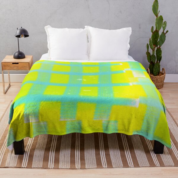 Item preview, Harmonic Contrast - Cadet Blue Lines and Sunlit Yellow Squares - dePace' designed and sold by mrpropcake.