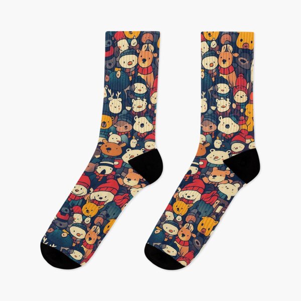 Item preview, Cozy Winter Animals in Festive Holiday Attire designed and sold by Piotrek0001.