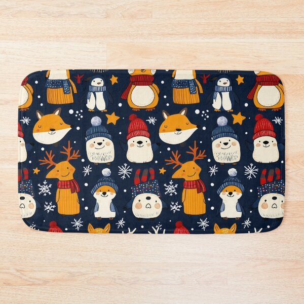 Item preview, Cute Christmas Animals Dressed for Winter designed and sold by Piotrek0001.