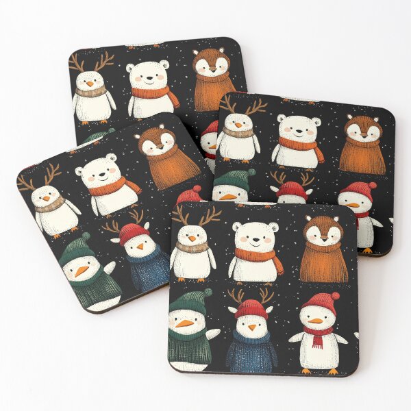 Item preview, Winter Wonderland with Charming Animal Characters designed and sold by Piotrek0001.