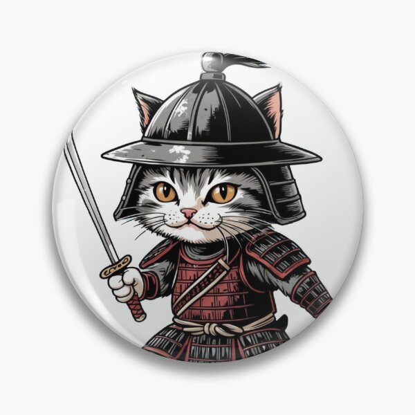 Item preview, Cute Samurai Cat designed and sold by CuteopiaGallery.