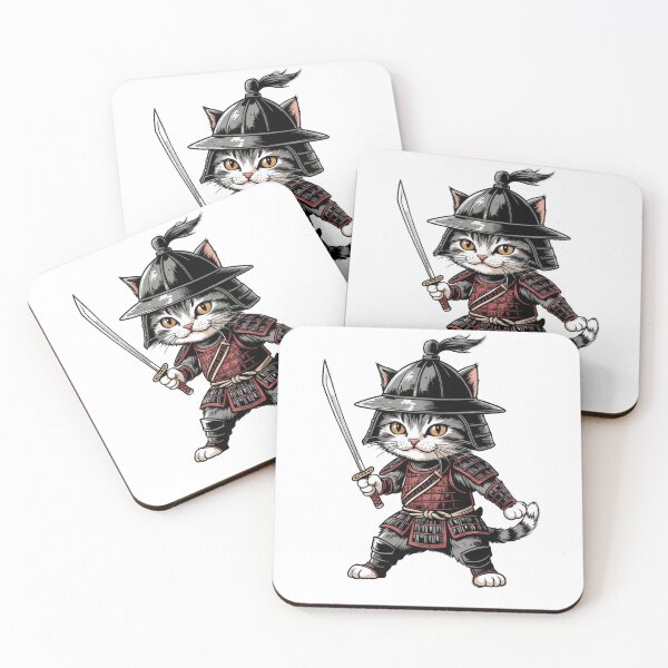 Item preview, Cute Samurai Cat designed and sold by CuteopiaGallery.