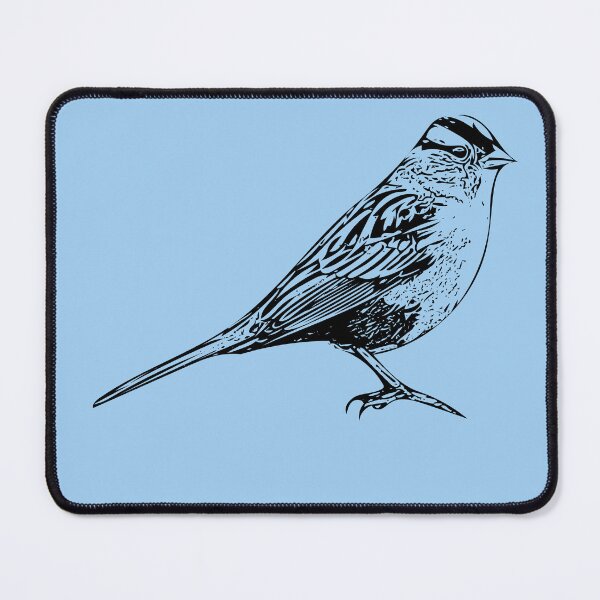 Item preview, White-crowned Sparrow Black Design  designed and sold by designsasstultd.