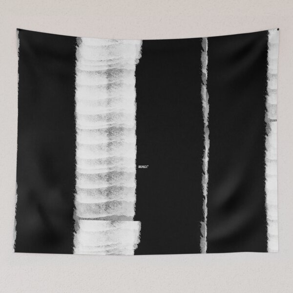 Item preview, Monochrome Boldness - White Line on a Midnight Canvas - dePace' designed and sold by mrpropcake.