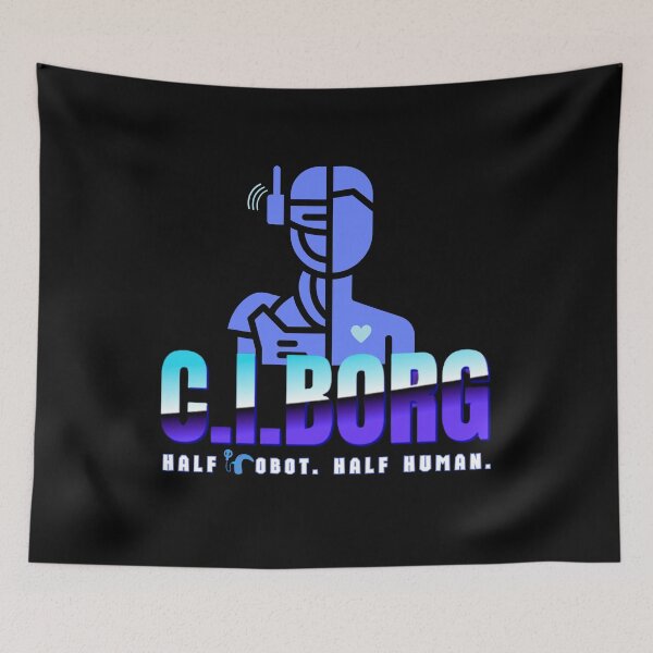 Item preview, C.I.BORG | Half Robot. Half Human | Cochlear Implant designed and sold by SoundStyleShop.