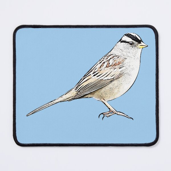 Item preview, White-crowned Sparrow Black Alternate Design  designed and sold by designsasstultd.