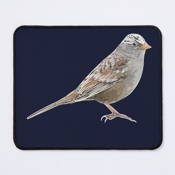 Item preview, White-crowned Sparrow White Alternate Design  designed and sold by designsasstultd.