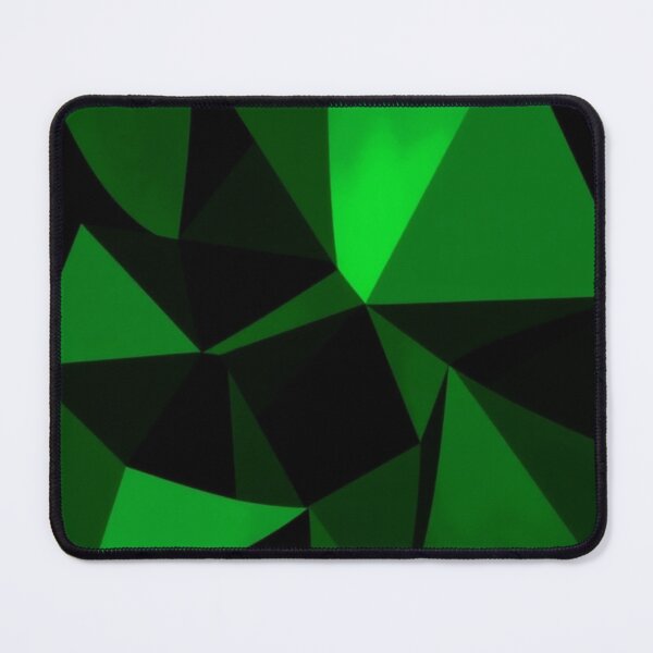 Item preview, Green and black polygonal pattern designed and sold by Cartoon Basketball.