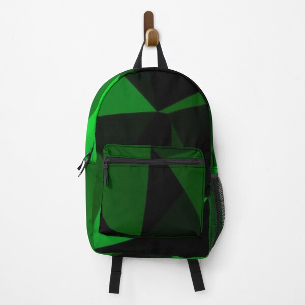 Item preview, Green and black polygonal pattern designed and sold by Cartoon Basketball.