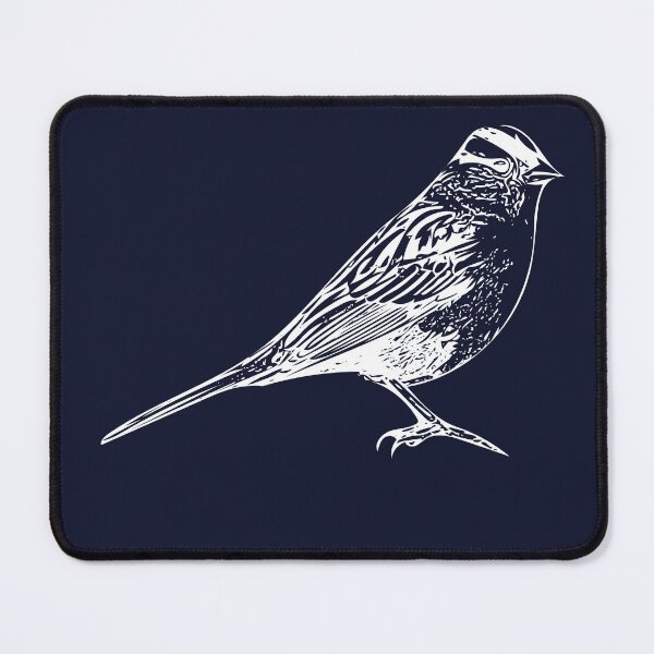 Item preview, White-crowned Sparrow White Design  designed and sold by designsasstultd.