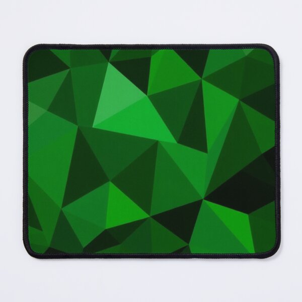 Item preview, Green and black polygonal pattern designed and sold by Cartoon Basketball.