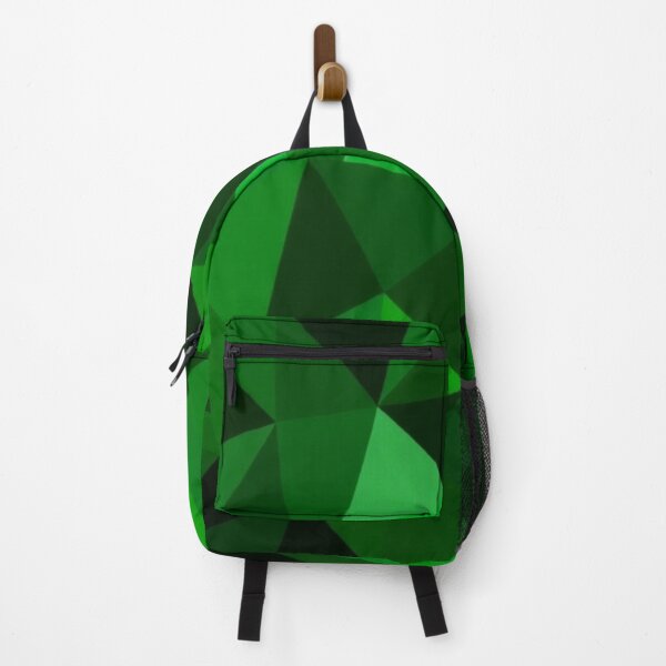 Item preview, Green and black polygonal pattern designed and sold by Cartoon Basketball.