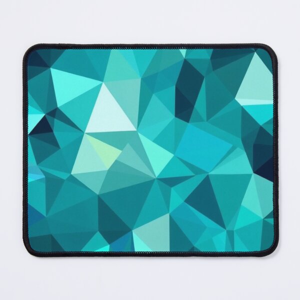 Item preview, Aqua polygonal pattern designed and sold by Cartoon Basketball.