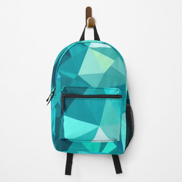 Item preview, Aqua polygonal pattern designed and sold by Cartoon Basketball.