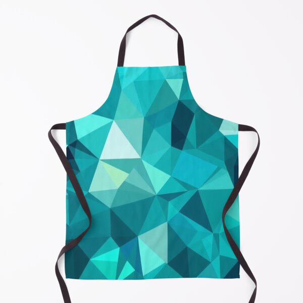 Item preview, Aqua polygonal pattern designed and sold by Cartoon Basketball.