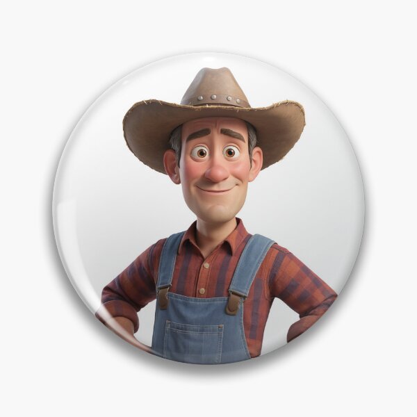 Item preview, 3d Animated Farmer designed and sold by CuteopiaGallery.