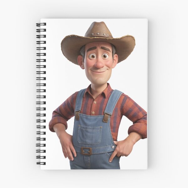 Item preview, 3d Animated Farmer designed and sold by CuteopiaGallery.