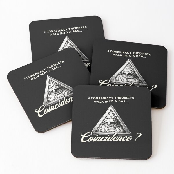 Item preview, Conspiracy Theorists - Illuminati All-Seeing Eye Bar Joke designed and sold by SamSupershirt.