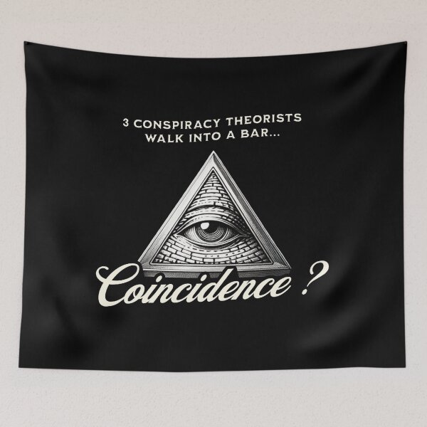 Item preview, Conspiracy Theorists - Illuminati All-Seeing Eye Bar Joke designed and sold by SamSupershirt.