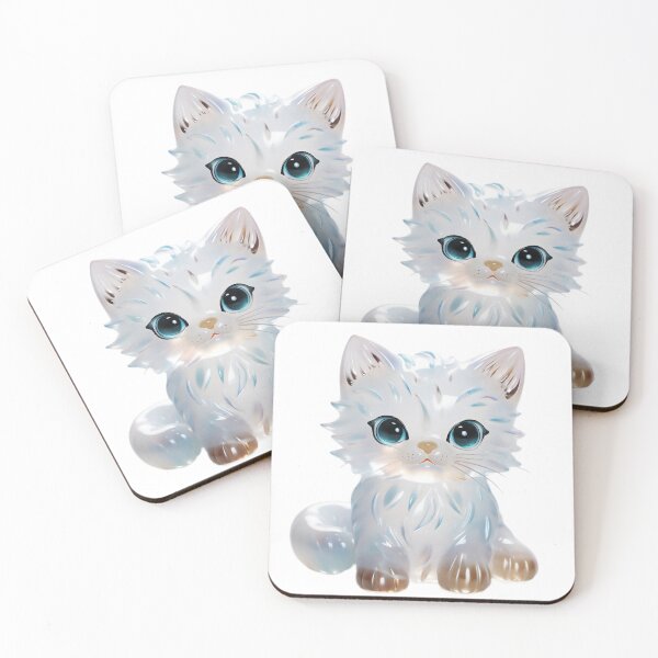 Item preview, Lindo diseño de gato de cristal designed and sold by CuteopiaGallery.