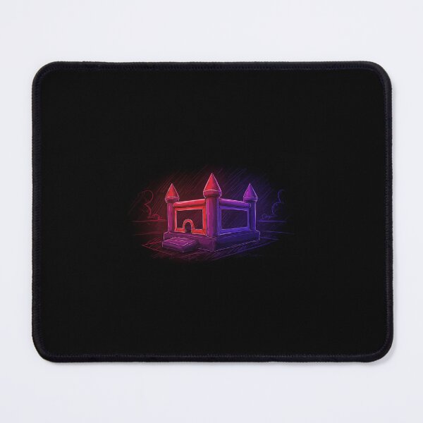 Item preview, Bounce House Neon black background designed and sold by rubenarocho.