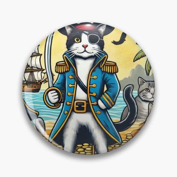 Item preview, Cat Slogan: Captain Chaos designed and sold by TrippyBunnyShop.