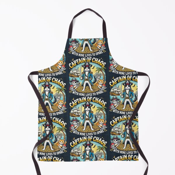 Item preview, Cat Slogan: Captain Chaos designed and sold by TrippyBunnyShop.