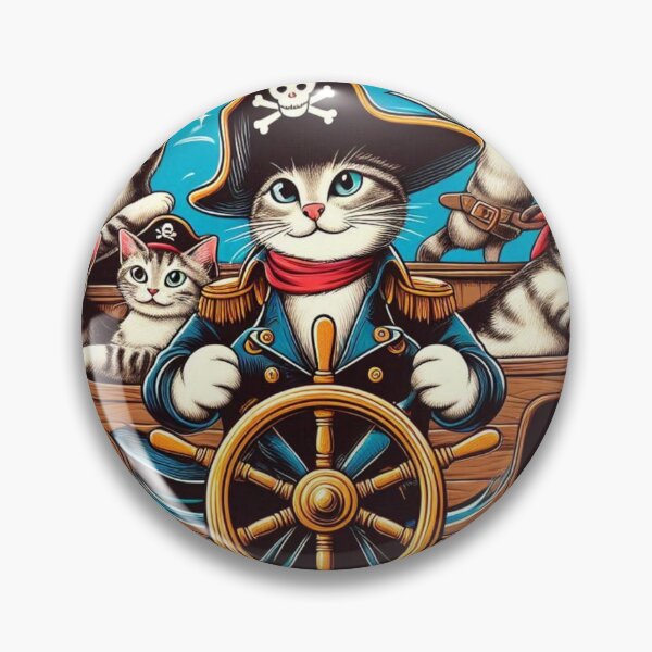 Item preview, Cat Slogan: Captain Chaos designed and sold by TrippyBunnyShop.
