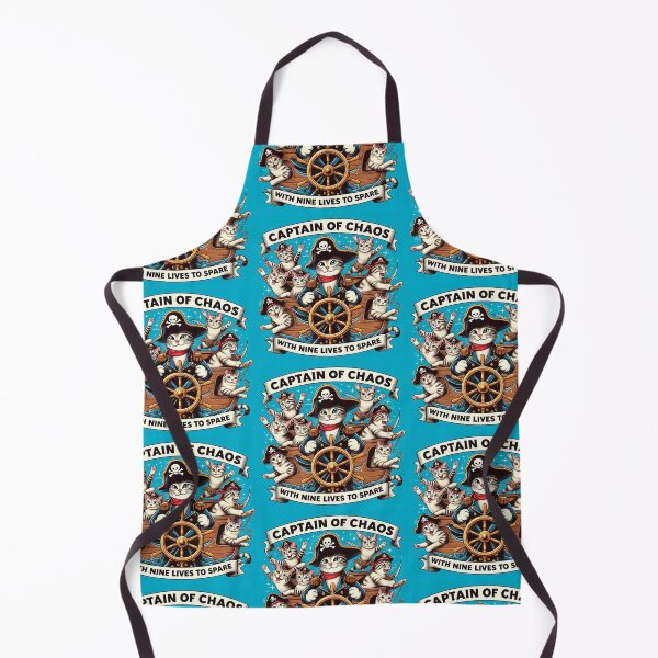 Item preview, Cat Slogan: Captain Chaos designed and sold by TrippyBunnyShop.
