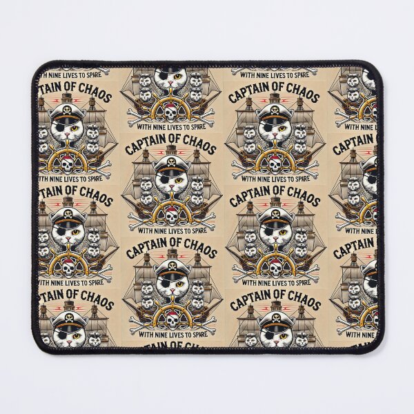Item preview, Cat Slogan: Captain Chaos designed and sold by TrippyBunnyShop.