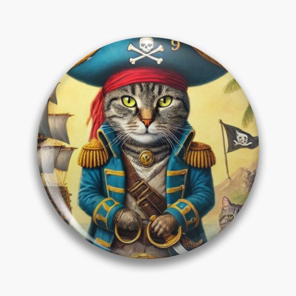 Item preview, Cat Slogan: Captain Chaos designed and sold by TrippyBunnyShop.