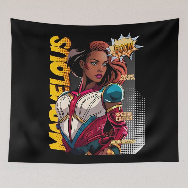 Item preview, Bionic Suit Superhero Marvelous 2025 Comic Book Girl designed and sold by Melan Designs.