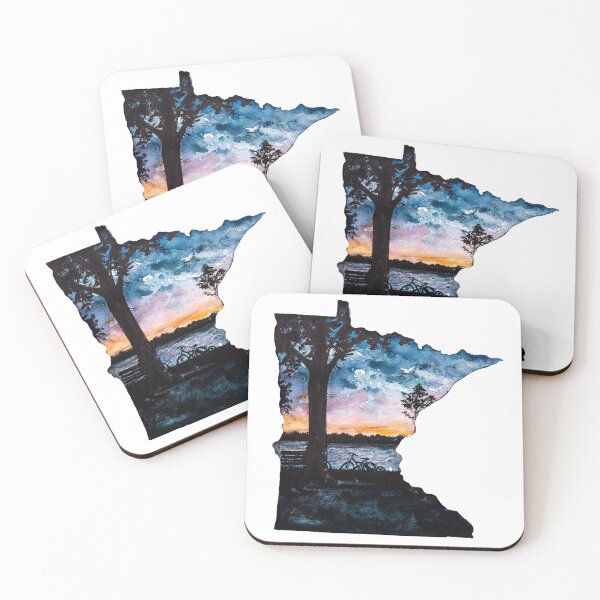 Item preview, Minnesota State Silhouette Summer designed and sold by Uplift Illustrations.