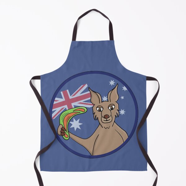 Item preview, Adorable Kangaroo holding a boomerang with the Australian flag designed and sold by shopdiego.