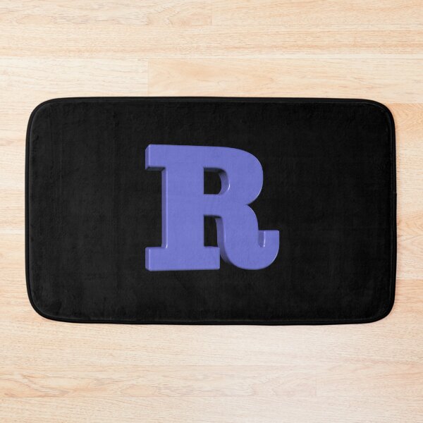 Item preview, The Letter R Dimensional Lavender on Black designed and sold by Art in My Loft.
