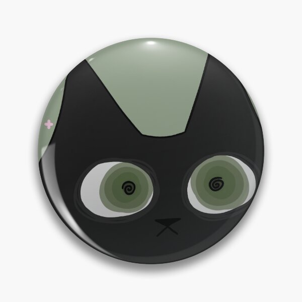 Item preview, Black cat design (Green eyes) designed and sold by si1verline.