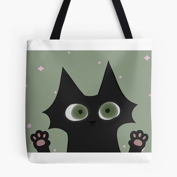 Item preview, Black cat design (Green eyes) designed and sold by si1verline.