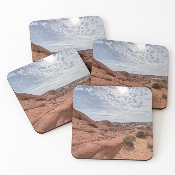 Item preview, Sunlit Red Rock Desert Landscape With Dramatic Skies designed and sold by Jessica  Taylor-Cassan.