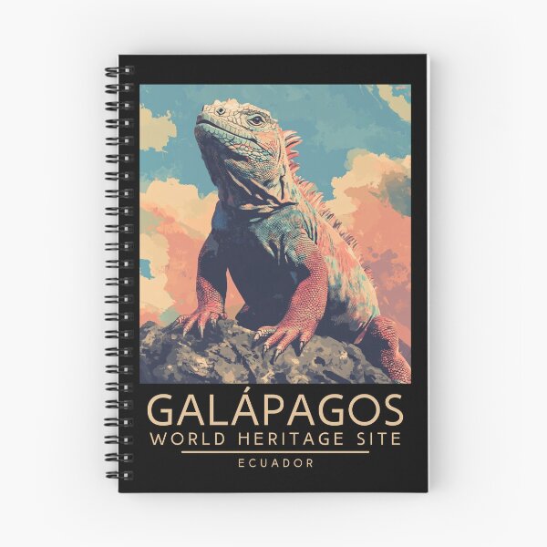 Item preview, A Vintage Travel Poster of Galápagos Islands - Ecuador  designed and sold by GoodOldVintage.