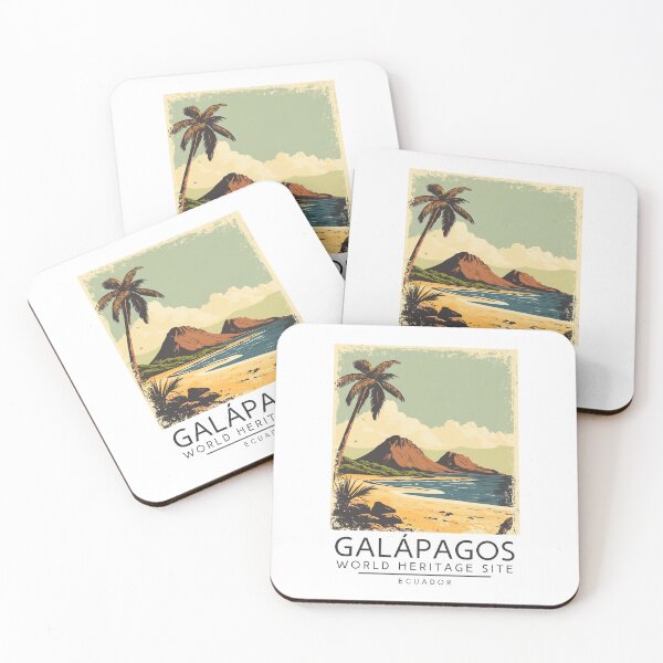 Item preview, A Vintage Travel Poster of Galápagos Islands - Ecuador  designed and sold by GoodOldVintage.