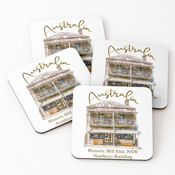 Item preview, Historic Hill End, NSW - Northeys Building Artwork designed and sold by Michael van der Hoorn.