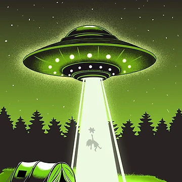 Artwork thumbnail, Alien Abduction by RKXShop