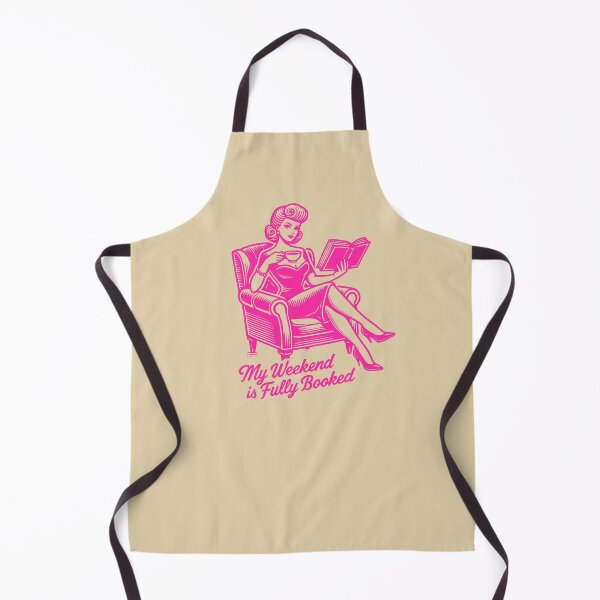 Item preview, MY WEEKEND IS FULLY BOOKED - Book Lover - Woman Reading - Pink designed and sold by Darling DeDe.