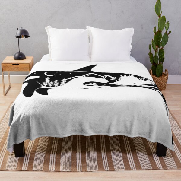 Artikelvorschau, Killerwal-Design, Sitka-Baum-Silhouette, Westcoast Designs entworfen und verkauft von SqueezedDesigns.