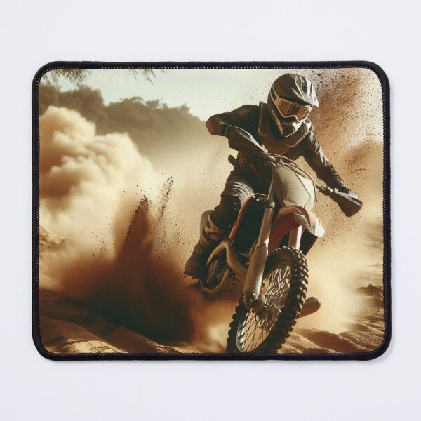 Item preview, Dynamic motocross rider tackling tough desert terrain designed and sold by homydesign.