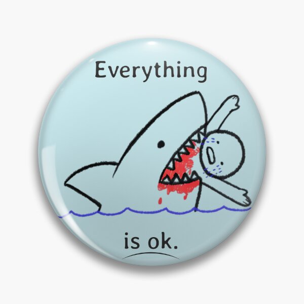 Item preview, Everything is ok, Positive Quote, Sarcasm designed and sold by Mariana Piana.