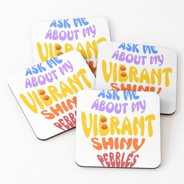 Item preview, Ask Me about My Vibrant Shiny Pebbles designed and sold by MoeTiff.